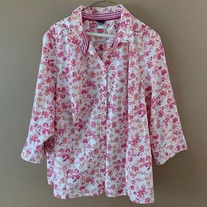 Floral button-up shirt